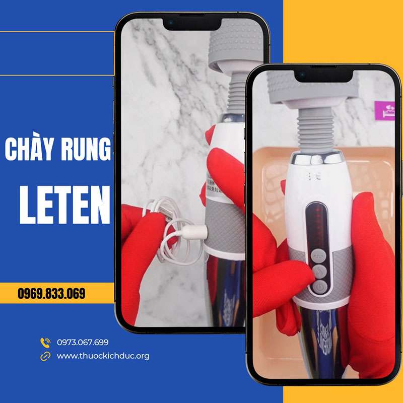 Chày rung kích âm đạo Leten Lightning AV Stick